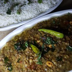 A picture of Dal chawal.