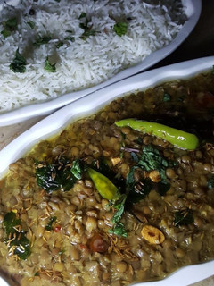 A picture of Dal chawal.