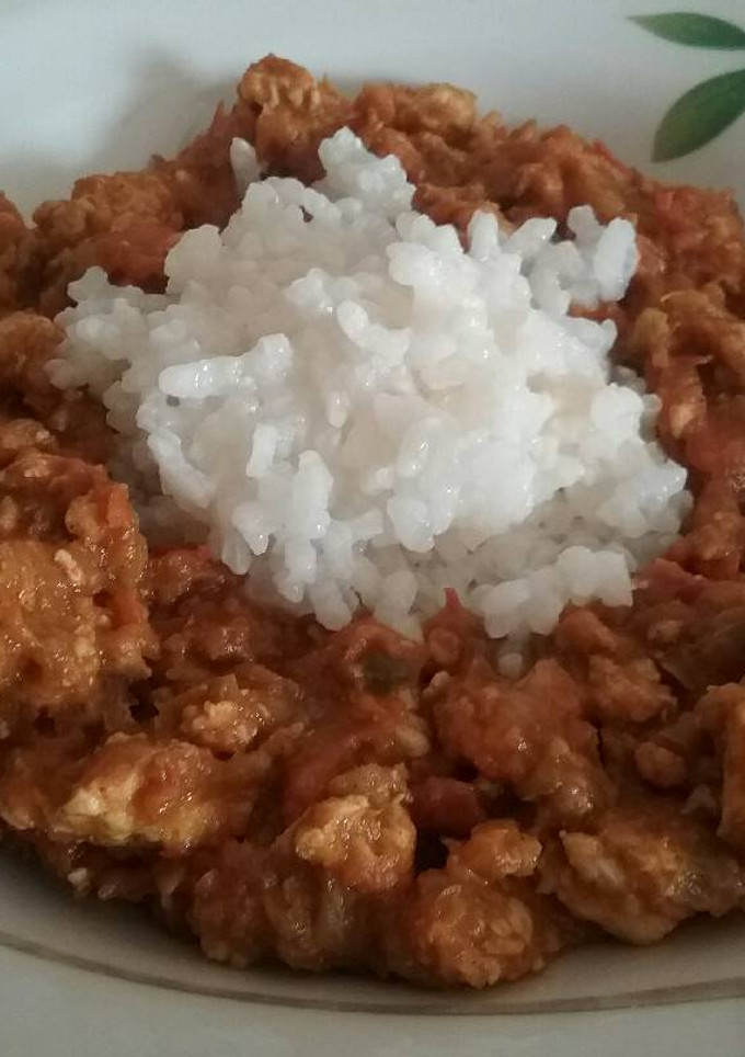 Una foto de Pavo al curry y canela