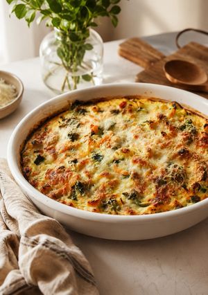 Una foto de Pastel de verduras sin masa