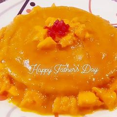 Mango glaze cake 🎂 A picture of Mango glaze cake 🎂.