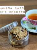 Banana Oats Soft Cookies