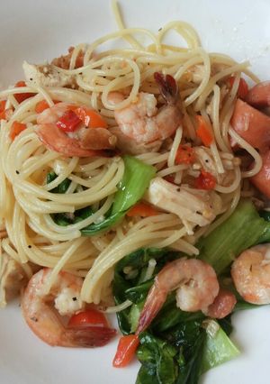 Foto resep Spagheti goreng
