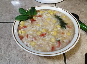 Una foto de Garbanzos con arroz
