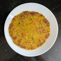 A picture of Leftover Basmati Aloo Pyaz Rice Pulao Paratha.