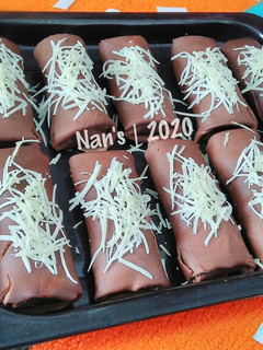 Foto resep Dadar Gulung Isi Pisang Cokelat