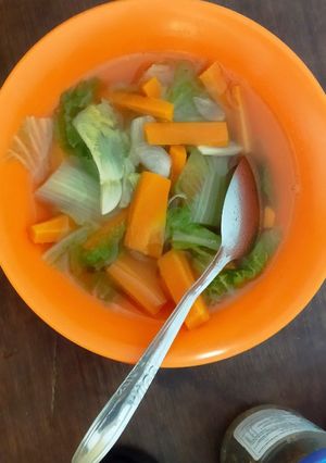 Foto resep Sayur sawi wortel simple sehat