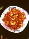 Sambalado kendang (kentang udang)