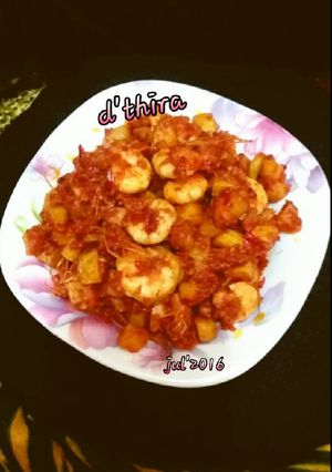 Foto resep Sambalado kendang (kentang udang)