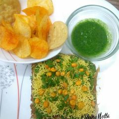 Sevpuri sandwich A picture of Sevpuri sandwich.