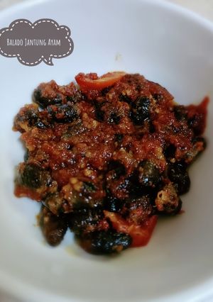 Foto resep Balado jantung ayam simple