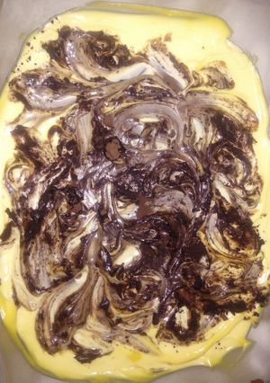 عکسی از دستور دسر کاسترد ابر و بادی