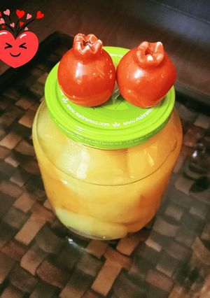 عکسی از دستور کمپوت سیب خانگی با ماندگاری بالا🍏🍎
