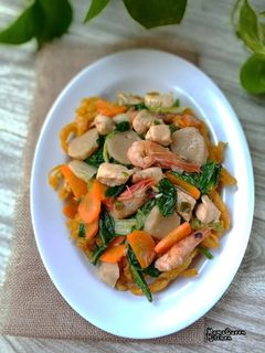 Foto resep I Fu mie (mie wortel handmade)
