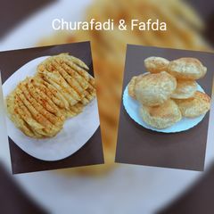 Churafadi and Fafda A picture of Churafadi and Fafda.