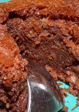 Une photo de Brownie Chocolat cœur nutella
