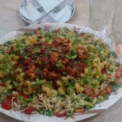 A picture of Rainbow Macroni Party Platter.