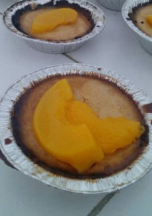 Una foto de Tarta de durazno