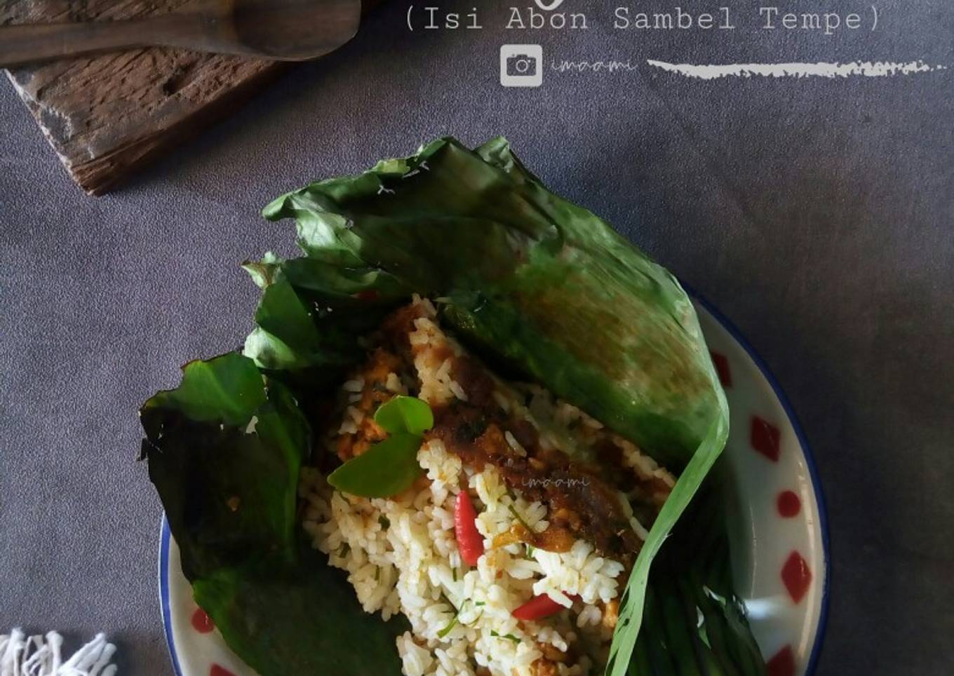 Nasi Jeruk Bakar (Isi Abon Sambel Tempe)