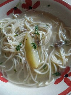 Una foto de Sopa a la minuta
