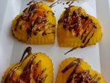 Corazones veganos de mandarina