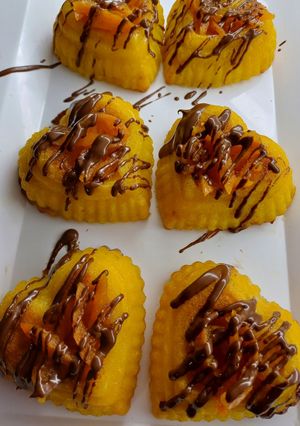 Una foto de Corazones veganos de mandarina