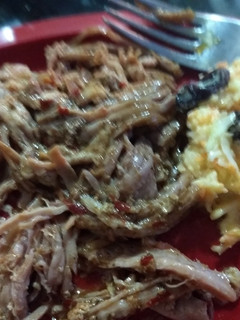 Una foto de Pulled Pork en molde milagro