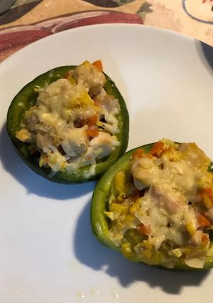 Una foto de Zapallitos rellenos con pollo