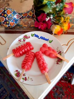 عکسی از دستور ☘️بستنی یخی هندوانه