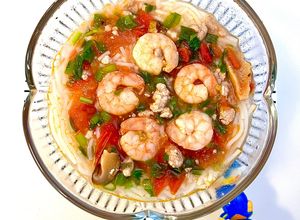 Hình của món Bún tôm cho bé.