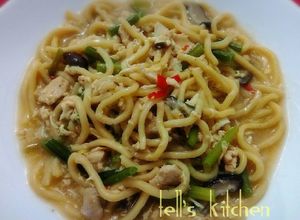 Foto resep Chicken Lomie versi Kuah (Mie Hokkian)