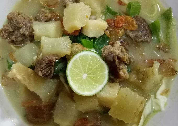Soto Kikil +tetelan daging sapi ala Aini