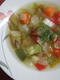 Una foto de Sopa quemagrasas