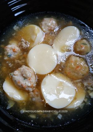 Foto resep 96. MPASI 13+ Sup Tofu Daging Bakso Homemade