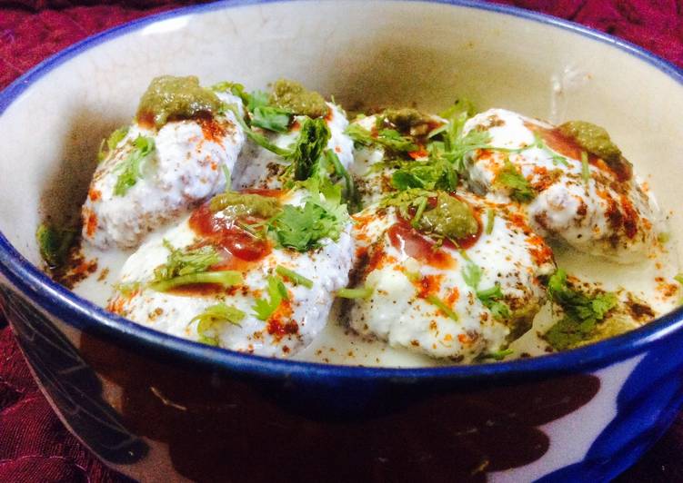 Recipe of Super Quick Homemade Falahari rice stuffed Dahi Vada