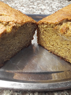 Una foto de Budín integral de banana