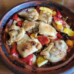 O poză a rețetei Tajine cu pui.