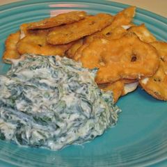 A picture of Larry's easy spinach dip.