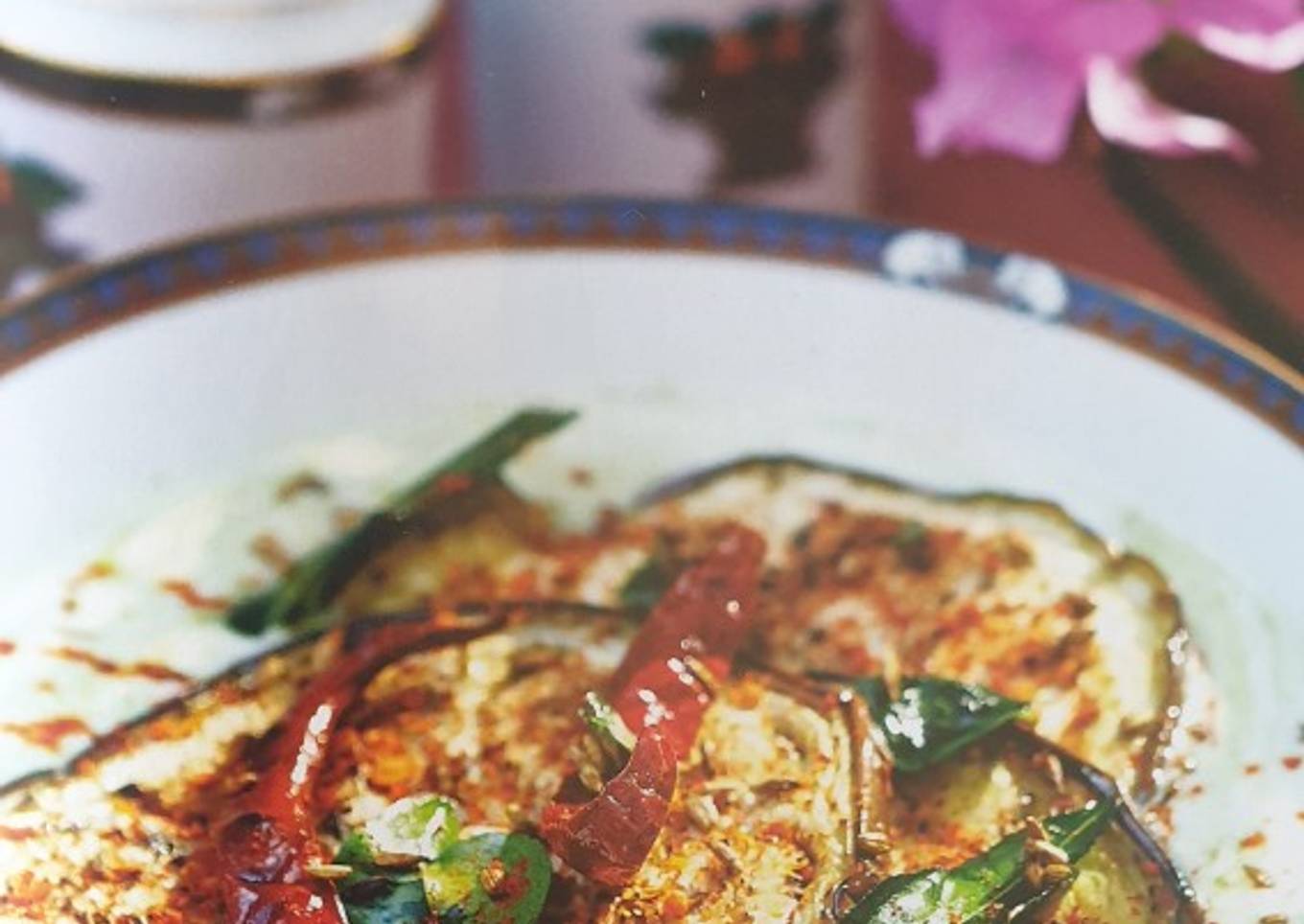 Aubergine Raita(Biryani side dish)