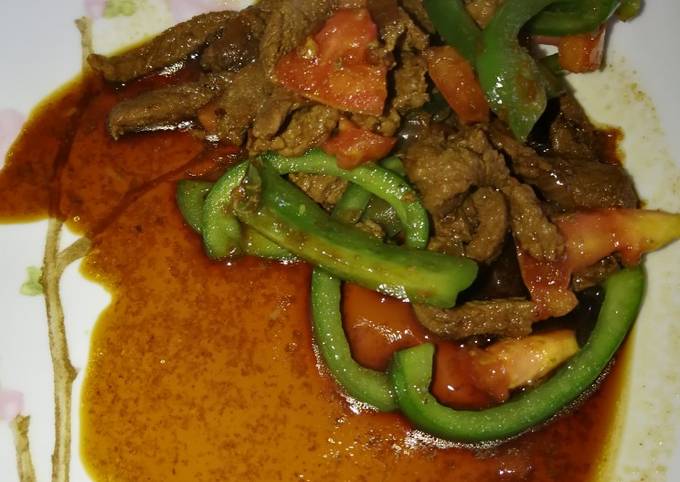 My beef stir fry