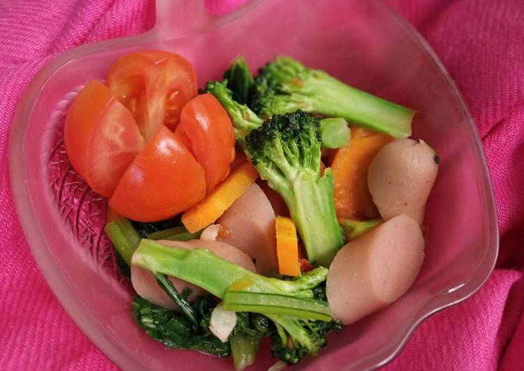 Resep Ca sayuran &amp; sosis yang Bikin Ngiler