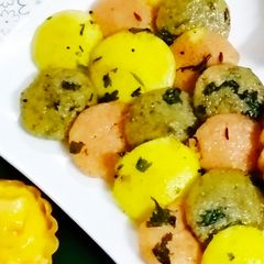 Colourful corn idli A picture of Colourful corn idli.