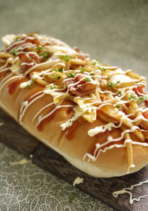 日式炒麵麵包 的食譜成品照片