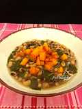 Alubias carillas con espinacas (vegano)