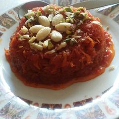 A picture of Gajar ka halwa.