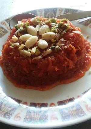A picture of Gajar ka halwa.