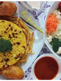 عکسی از دستور زرشک پلو با مرغ