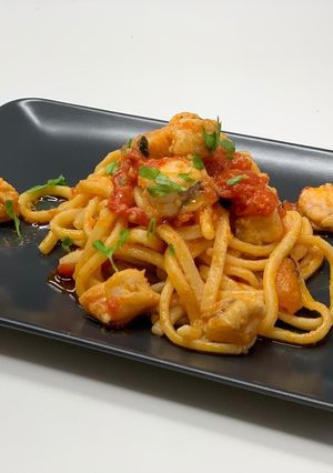 Foto di Scialatielli freschi con Rana pescatrice