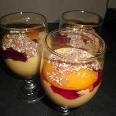 A picture of My own twist of Trifle.