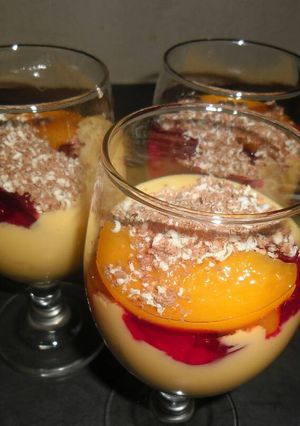 A picture of My own twist of Trifle.